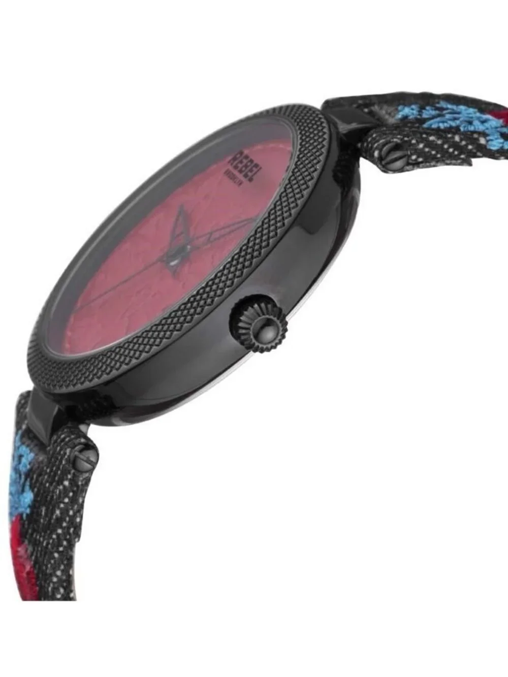 NWT Rebel Carroll Gardens Burgundy Dial Ladies Watch